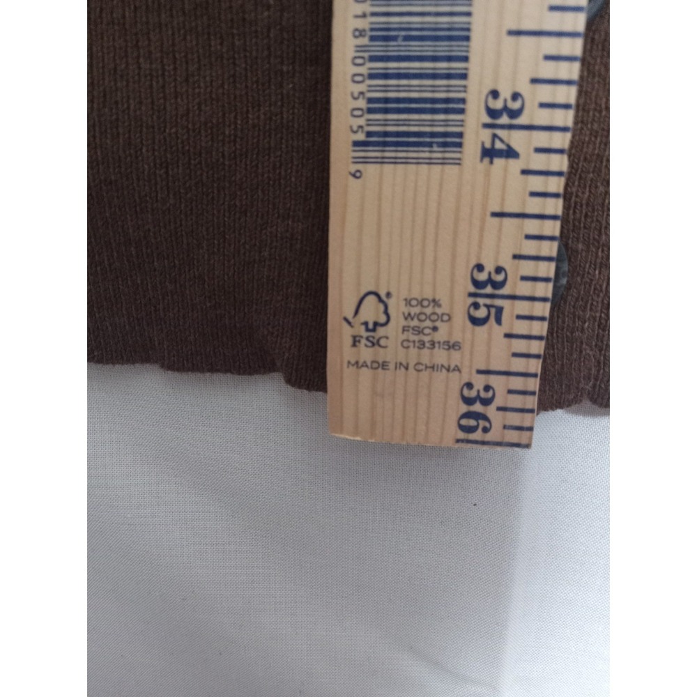St John's Bay  Supersoft  Cardigan Sweater Mens V-neck Brown 4XLT - Picture 4 of 5